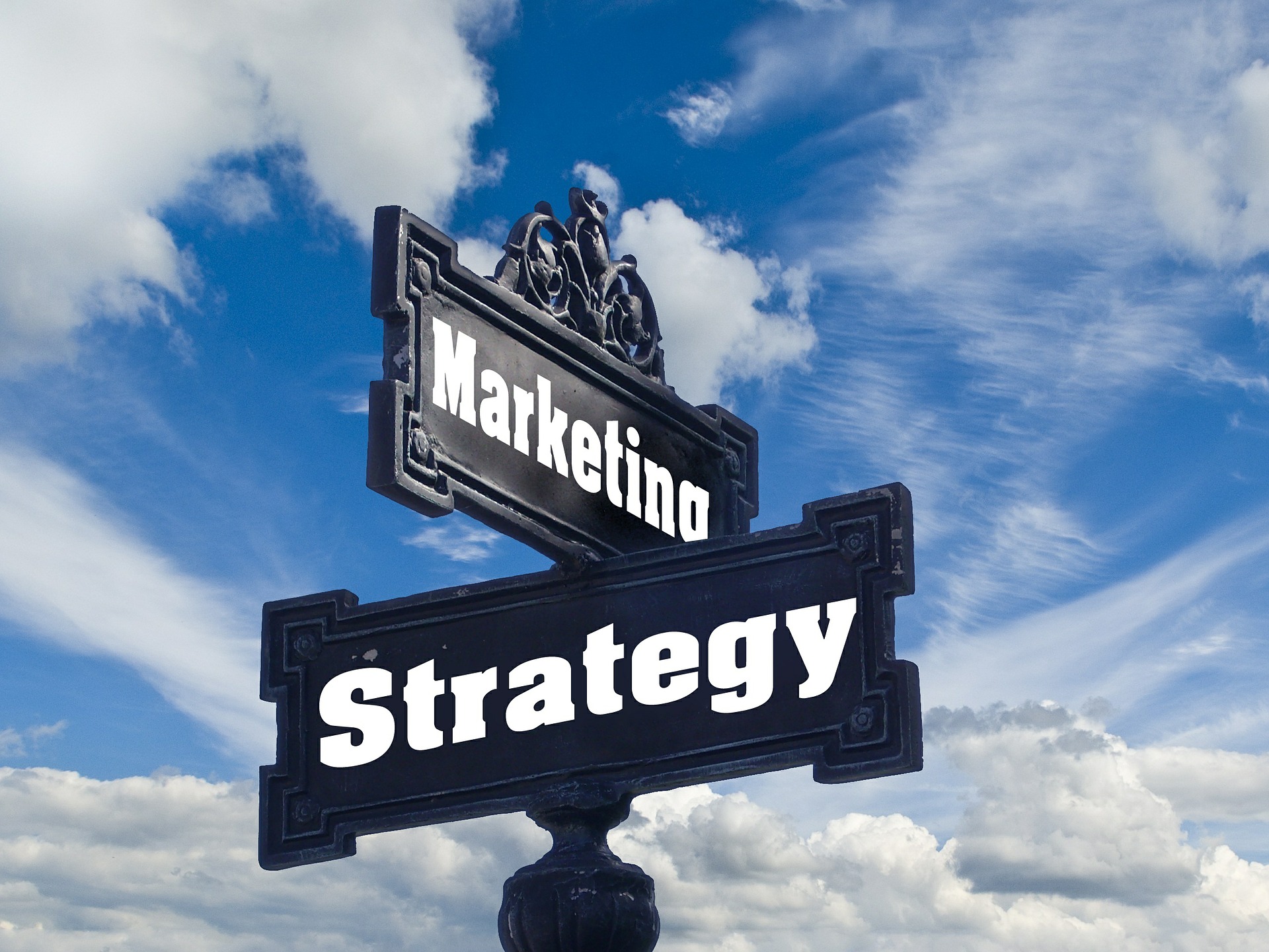 Marketing Strategy Street Sign